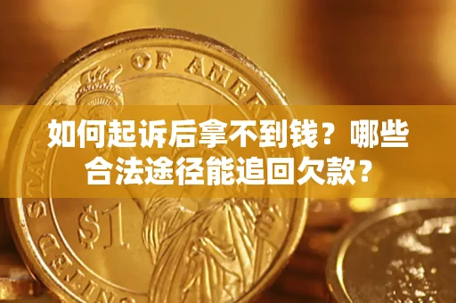 武汉如何起诉后拿不到钱？哪些合法途径能追回欠款？