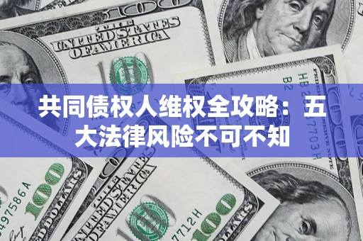 武汉共同债权人维权全攻略：五大法律风险不可不知