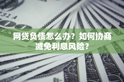 武汉网贷负债怎么办？如何协商减免利息风险？