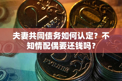 武汉夫妻共同债务如何认定？不知情配偶要还钱吗？
