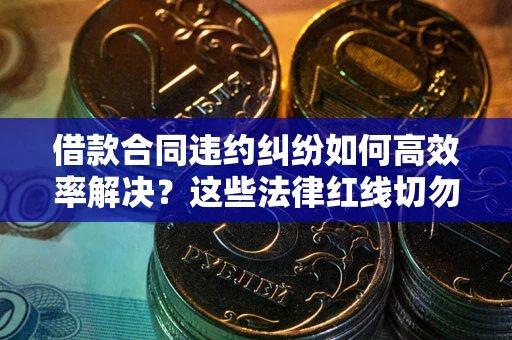 武汉借款合同违约纠纷如何高效率解决？这些法律红线切勿触碰
