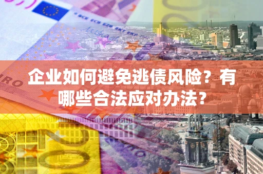武汉企业如何避免逃债风险？有哪些合法应对办法？