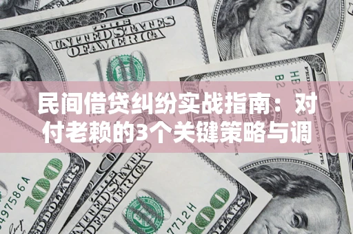 武汉民间借贷纠纷实战指南：对付老赖的3个关键策略与调解盲区解析