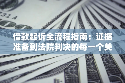 武汉借款起诉全流程指南：证据准备到法院判决的每一个关键步骤