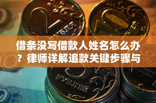 武汉借条没写借款人姓名怎么办？律师详解追款关键步骤与证据链构建
