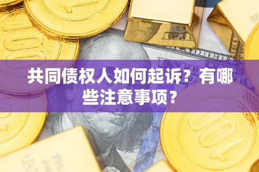 武汉共同债权人如何起诉？有哪些注意事项？
