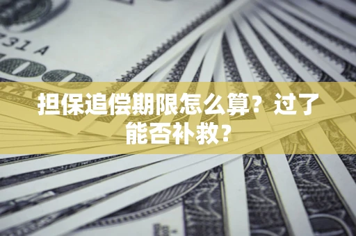 武汉担保追偿期限怎么算？过了能否补救？