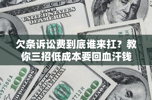 武汉欠条诉讼费到底谁来扛？教你三招低成本要回血汗钱